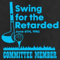 Swing For The Retarded June 6th 1982 Committee Golf Towel