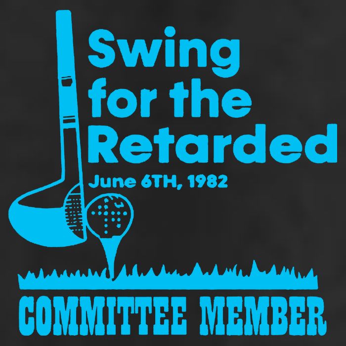 Swing For The Retarded June 6th 1982 Committee Golf Towel