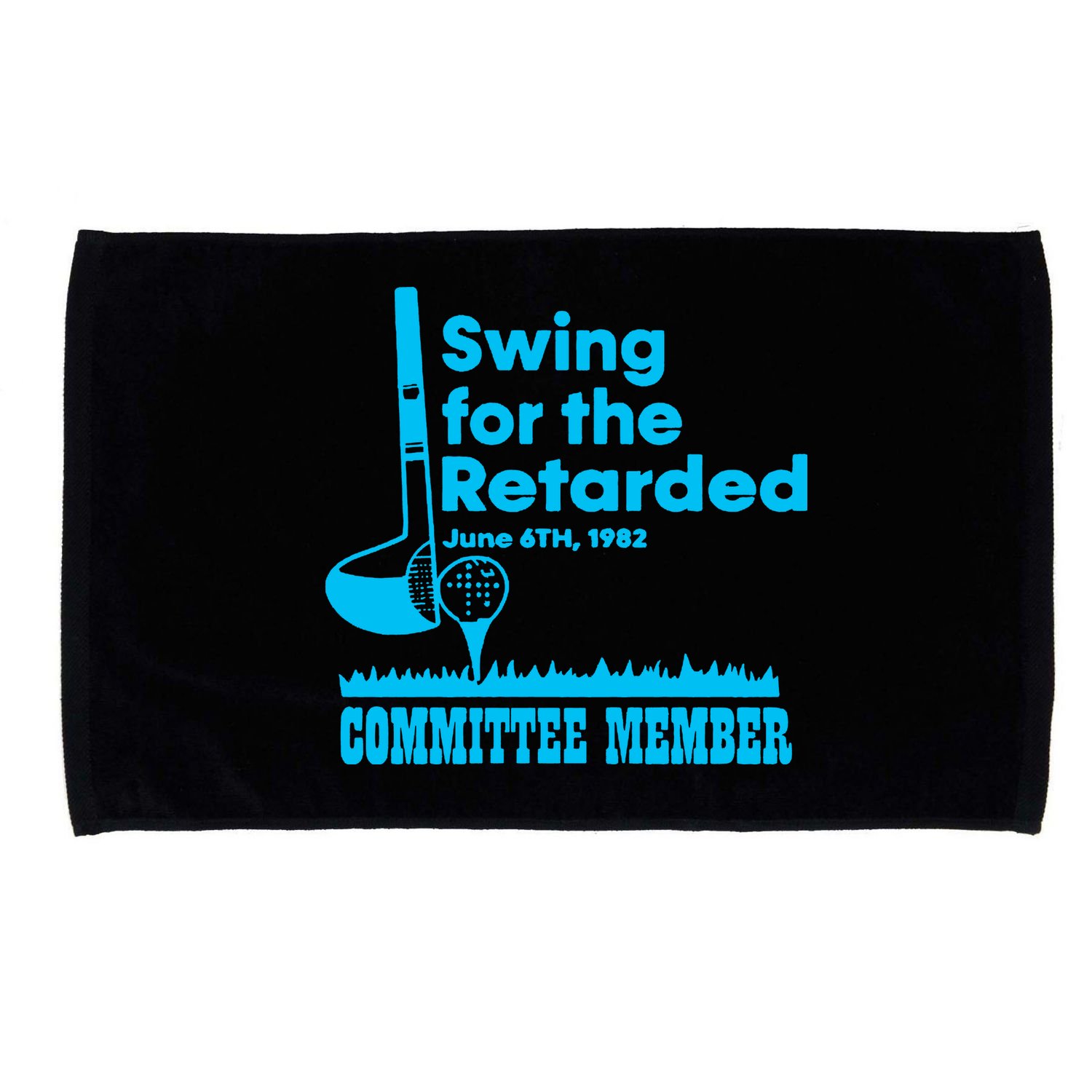 Swing For The Retarded June 6th 1982 Committee Microfiber Hand Towel