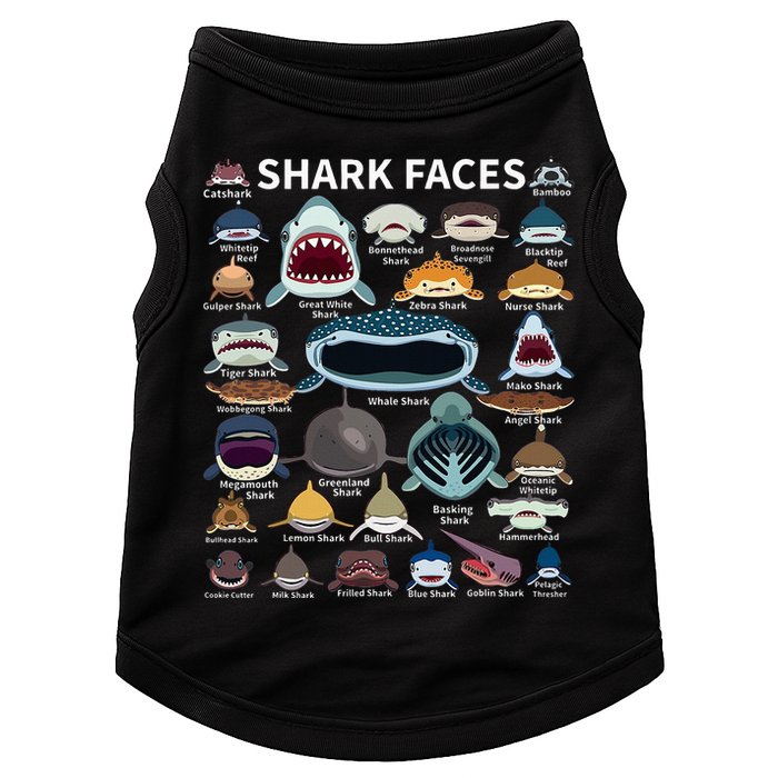 Shark Faces Type Of Shark Shark Faces Of All Kinds Doggie Tank
