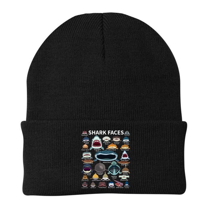 Shark Faces Type Of Shark Shark Faces Of All Kinds Beanie