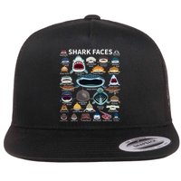 Shark Faces Type Of Shark Shark Faces Of All Kinds Flatbill Hat
