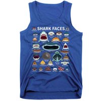 Shark Faces Type Of Shark Shark Faces Of All Kinds Tank Top
