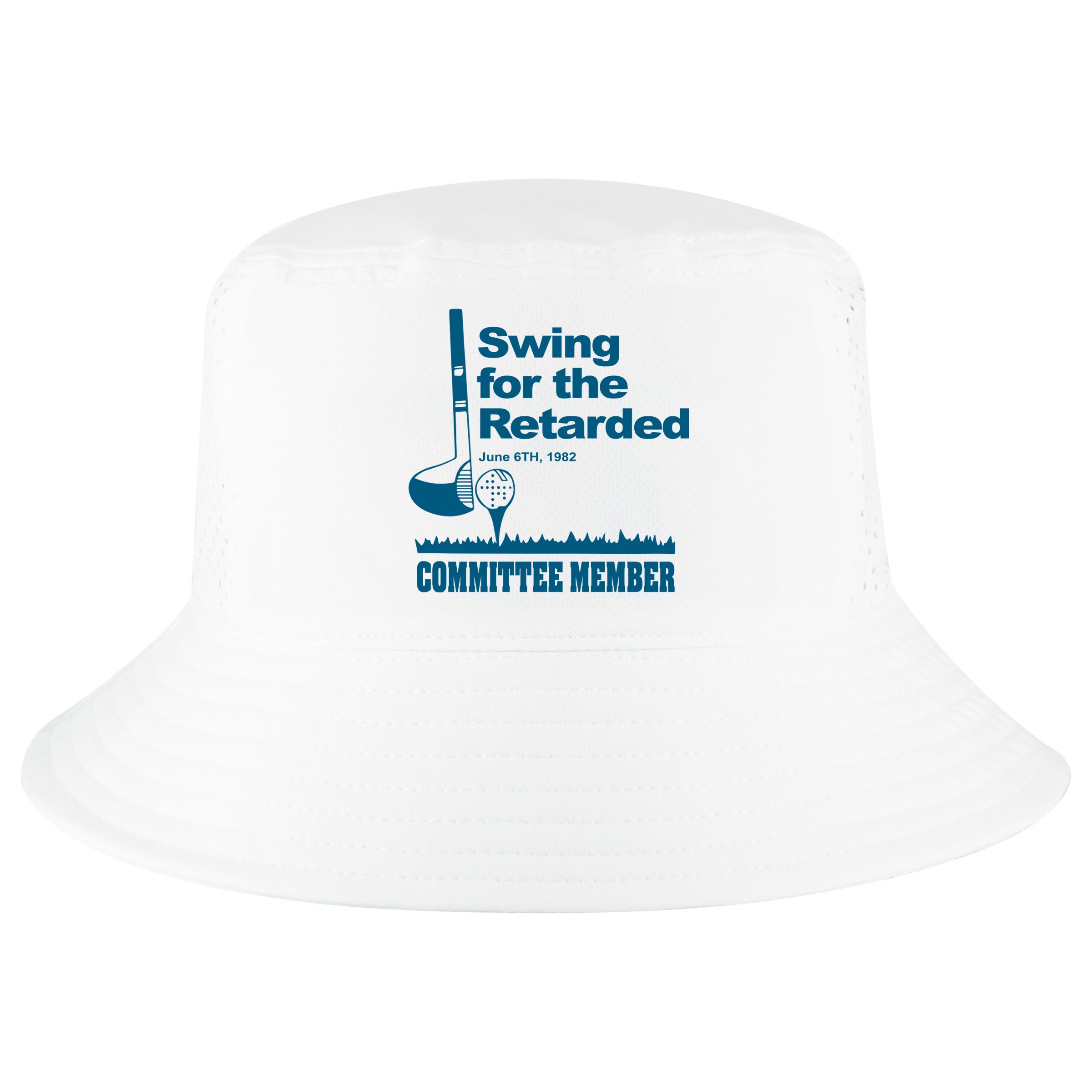 Swing For The Retarded June 6th 1982 Committee Cool Comfort Performance Bucket Hat