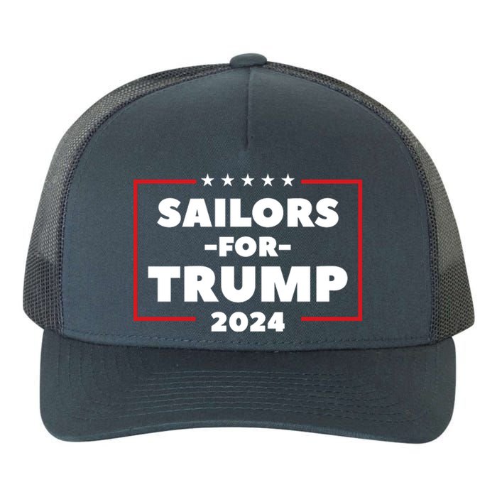 Sailors For Trump 2024 US Navy Donald Trump Support Yupoong Adult 5-Panel Trucker Hat