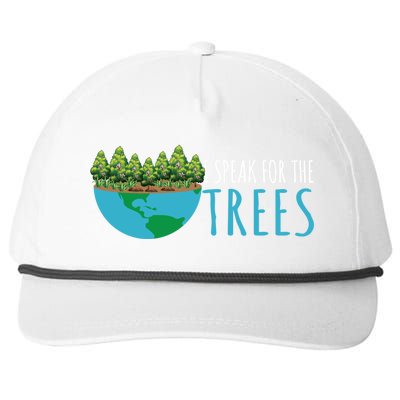 Speak For The Trees Activists Environt Earth Day Gift Snapback Five-Panel Rope Hat