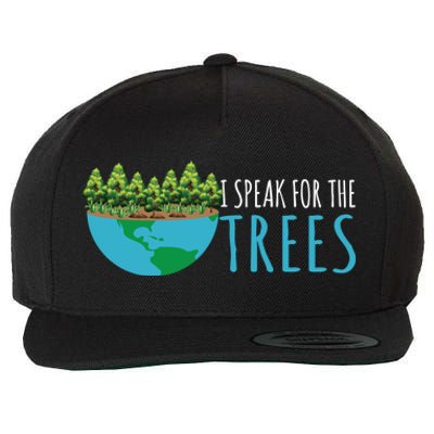 Speak For The Trees Activists Environt Earth Day Gift Wool Snapback Cap