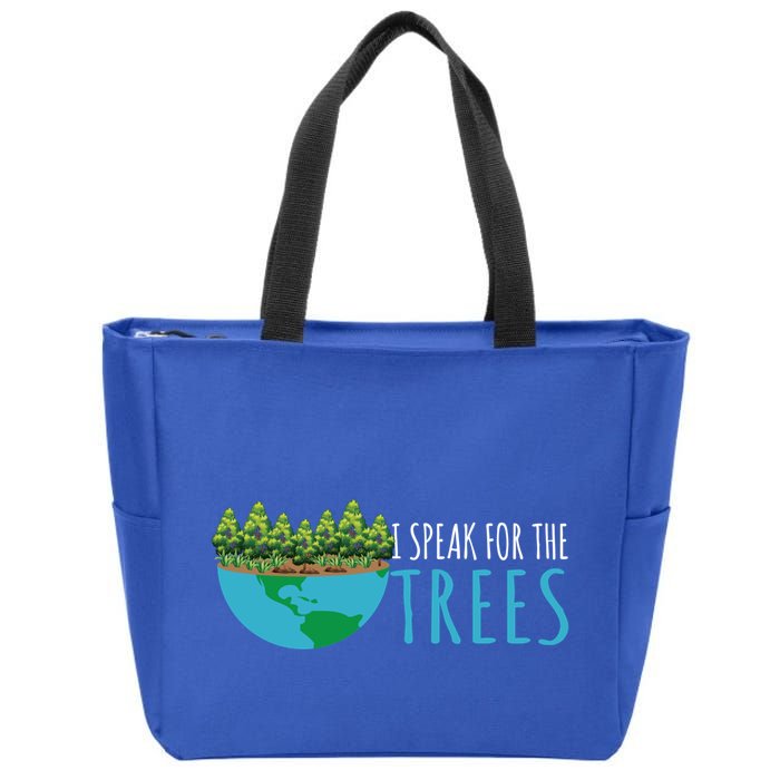 Speak For The Trees Activists Environt Earth Day Gift Zip Tote Bag