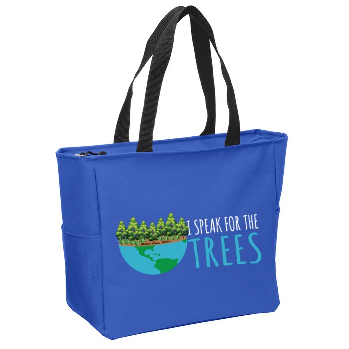 Speak For The Trees Activists Environt Earth Day Gift Zip Tote Bag