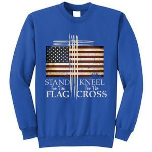 Stand For The Flag Cute Gift Kneel For Cross Love Usa Funny Gift Sweatshirt