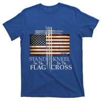 Stand For The Flag Cute Gift Kneel For Cross Love Usa Funny Gift T-Shirt