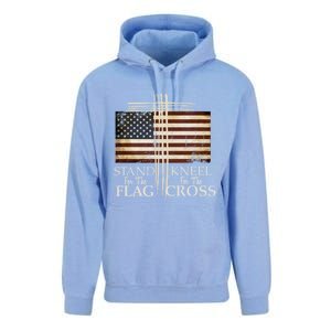 Stand For The Flag Cute Gift Kneel For Cross Love Usa Funny Gift Unisex Surf Hoodie