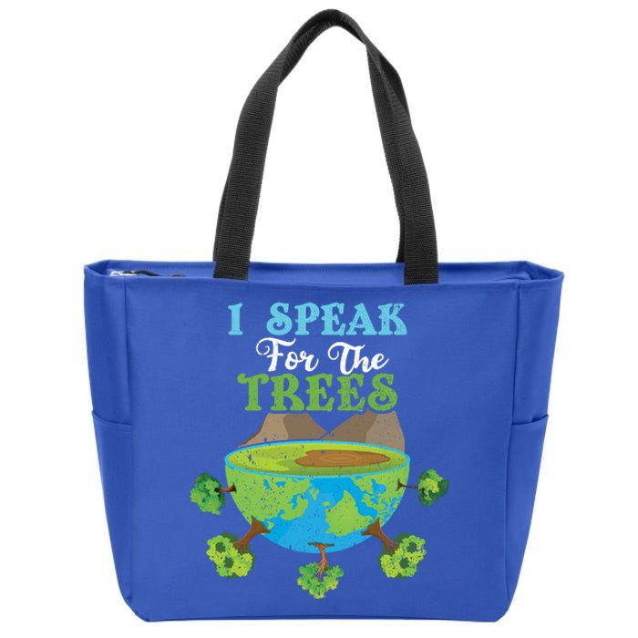 Speak For Trees Love World Save Planet Hour Day Earth Gift Zip Tote Bag