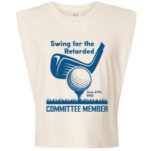 Swing For The Retarded Garment-Dyed Women's Muscle Tee