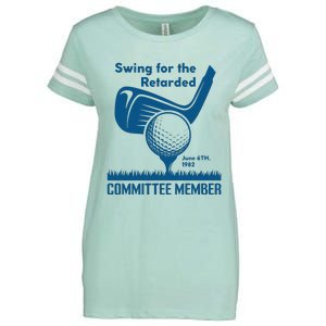 Swing For The Retarded Enza Ladies Jersey Football T-Shirt