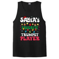 SantaS Favorite Trumpet Player Santa Hat Light Christmas PosiCharge Competitor Tank