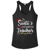 SantaS Favorite Teacher Family Matching Group Christmas Ladies PosiCharge Competitor Racerback Tank