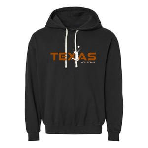 Sport Fan Tex The Lone Star State Of Texas Volleyball Garment-Dyed Fleece Hoodie