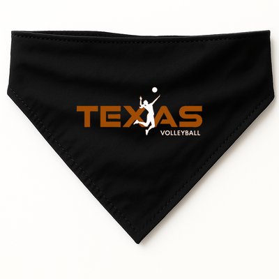 Sport Fan Tex The Lone Star State Of Texas Volleyball USA-Made Doggie Bandana