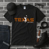 Sport Fan Tex The Lone Star State Of Texas Volleyball Tall T-Shirt