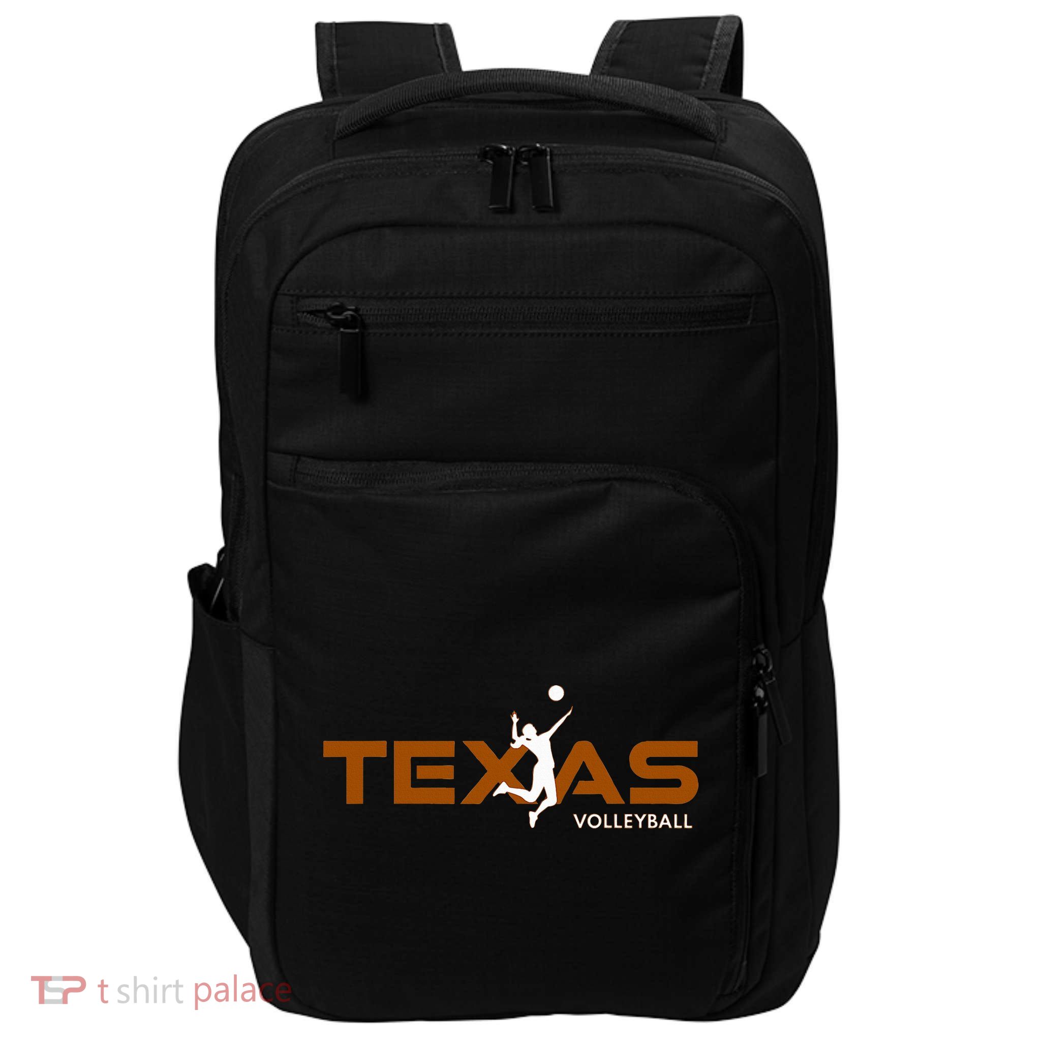 Sport Fan Tex The Lone Star State Of Texas Volleyball Impact Tech Backpack