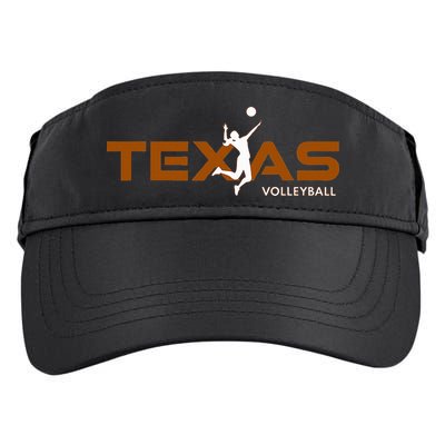 Sport Fan Tex The Lone Star State Of Texas Volleyball Adult Drive Performance Visor