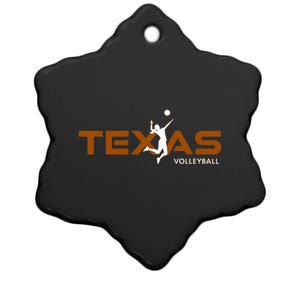 Sport Fan Tex The Lone Star State Of Texas Volleyball Ceramic Star Ornament