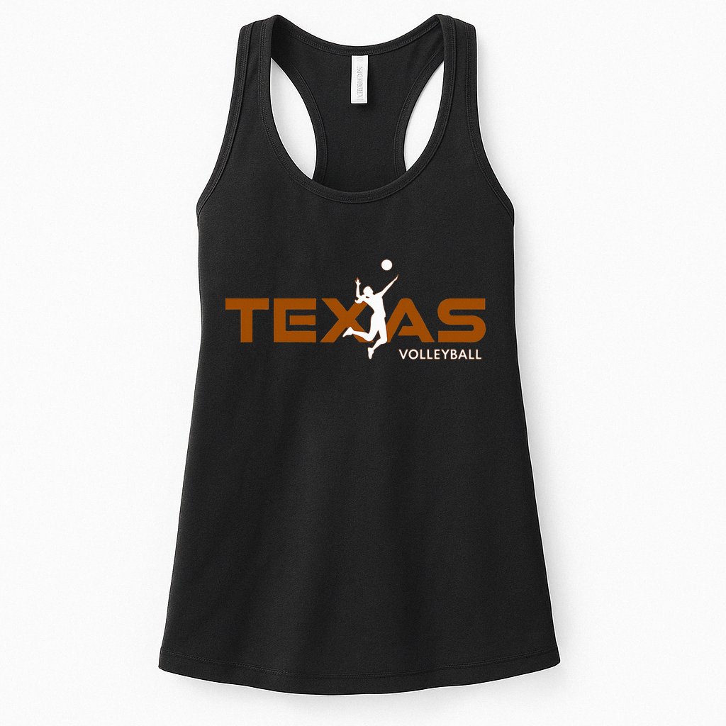 Sport Fan Tex The Lone Star State Of Texas Volleyball Womens Tank Top
