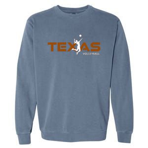 Sport Fan Tex The Lone Star State Of Texas Volleyball Garment-Dyed Sweatshirt