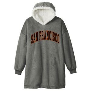 San Francisco Text Hooded Wearable Blanket