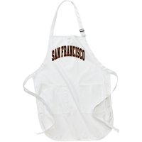 San Francisco Text Full-Length Apron With Pockets