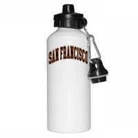 San Francisco Text Aluminum Water Bottle