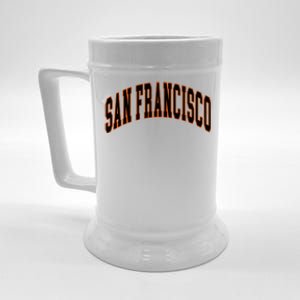 San Francisco Text Beer Stein