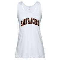 San Francisco Text Ladies Essential Flowy Tank