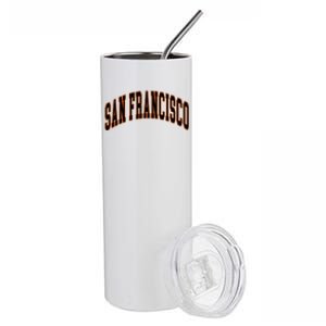 San Francisco Text Stainless Steel Tumbler