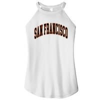 San Francisco Text Women's Perfect Tri Rocker Tank