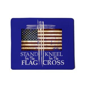 Stand For The Flag Gift Kneel For Cross Love Usa Meaningful Gift Mousepad