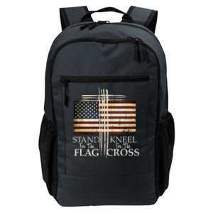 Stand For The Flag Gift Kneel For Cross Love Usa Meaningful Gift Daily Commute Backpack