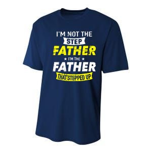 Step Father That Stepped Up Youth Performance Sprint T-Shirt