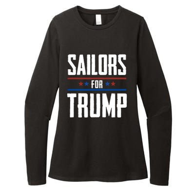 Sailors For Trump 2024 Womens CVC Long Sleeve Shirt