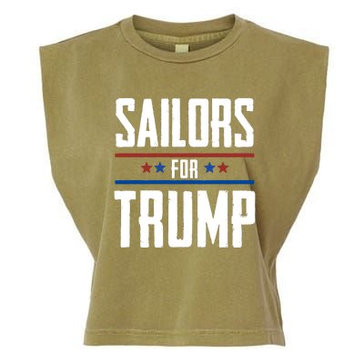 Sailors For Trump 2024 Garment-Dyed Women's Muscle Tee