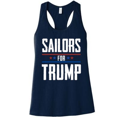 Sailors For Trump 2024 Women's Racerback Tank