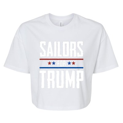 Sailors For Trump 2024 Bella+Canvas Jersey Crop Tee