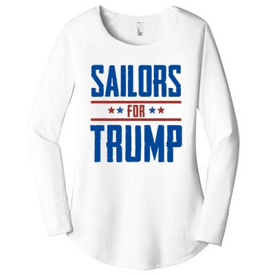 Sailors For Trump 2024 Women's Perfect Tri Tunic Long Sleeve Shirt