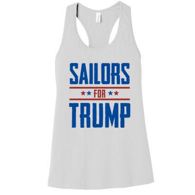 Sailors For Trump 2024 Women's Racerback Tank