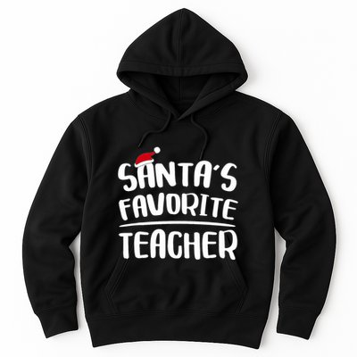 Santas Favorite Teacher Teacher Christmas Hoodie