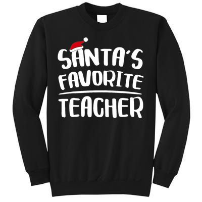 Santas Favorite Teacher Teacher Christmas Sweatshirt