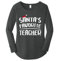 Santas Favorite Teacher Teacher Christmas Women's Perfect Tri Tunic Long Sleeve Shirt