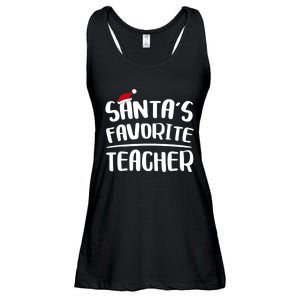 Santas Favorite Teacher Teacher Christmas Ladies Essential Flowy Tank