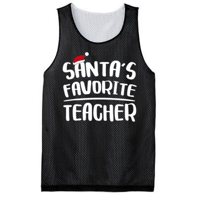 Santas Favorite Teacher Teacher Christmas Mesh Reversible Basketball Jersey Tank